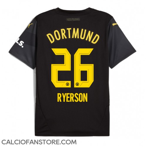 Maglia Calcio Borussia Dortmund Julian Ryerson #26 Seconda Divisa 2024-25 Manica Corta